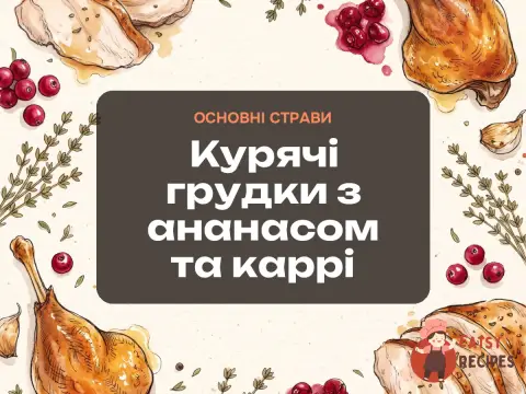 Курячі грудки з ананасом та каррі