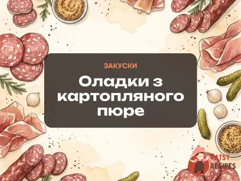 Оладки з картопляного пюре