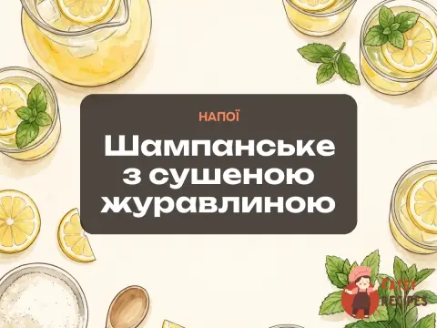 Шампанське з сушеною журавлиною