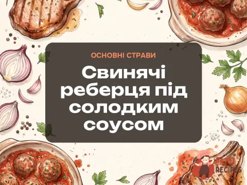 Свинячі реберця під солодким соусом