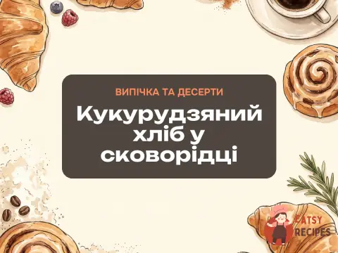 Кукурудзяний хліб у сковорідці