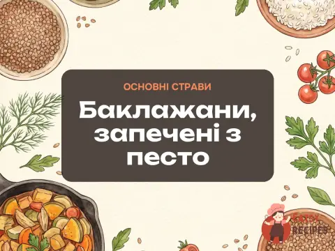 Баклажани, запечені з песто