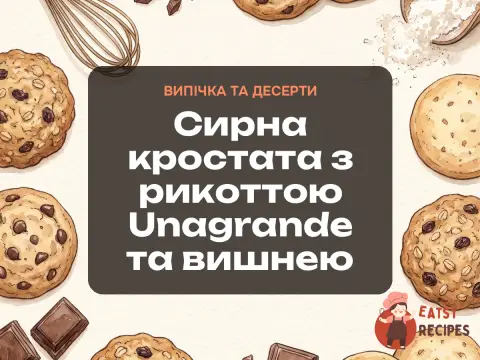 Сирна кростата з рикоттою Unagrande та вишнею