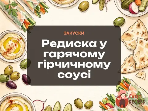 Редиска у гарячому гірчичному соусі