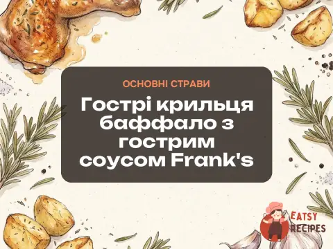 Гострі крильця баффало з гострим соусом Frank's