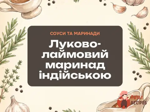Луково-лаймовий маринад індійською