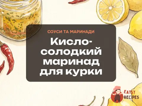 Кисло-солодкий маринад для курки