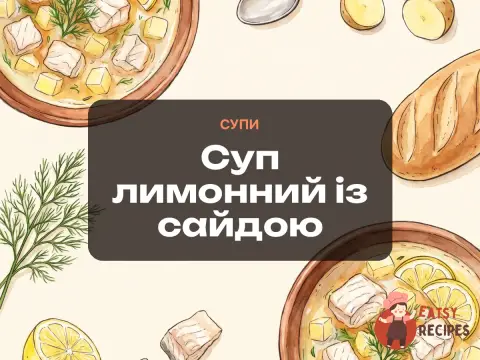 Суп лимонний із сайдою
