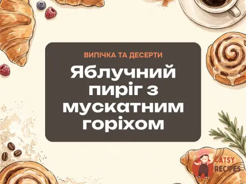 Яблучний пиріг з мускатним горіхом