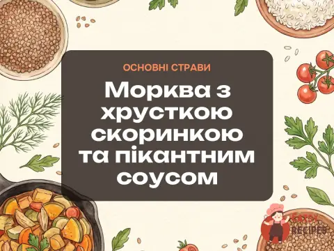 Морква з хрусткою скоринкою та пікантним соусом
