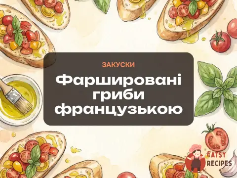 Фаршировані гриби французькою