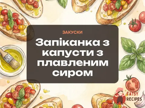 Запіканка з капусти з плавленим сиром