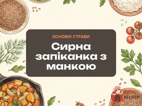 Сирна запіканка з манкою