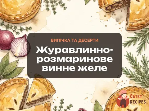 Журавлинно-розмаринове винне желе