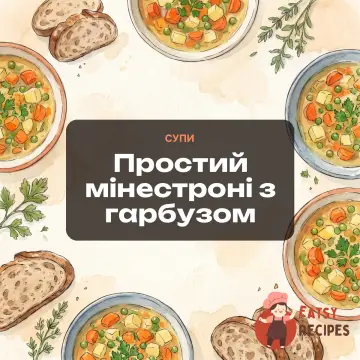 Простий мінестроні з гарбузом