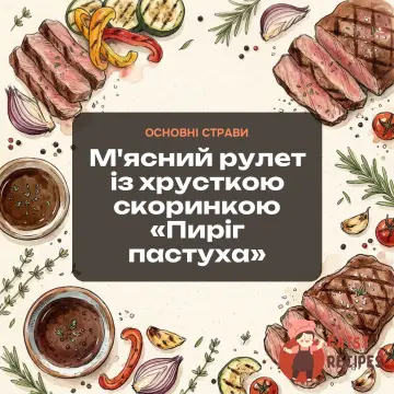 М'ясний рулет із хрусткою скоринкою «Пиріг пастуха»