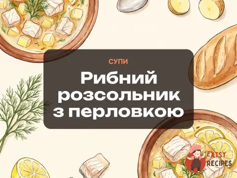 Рибний розсольник з перловкою