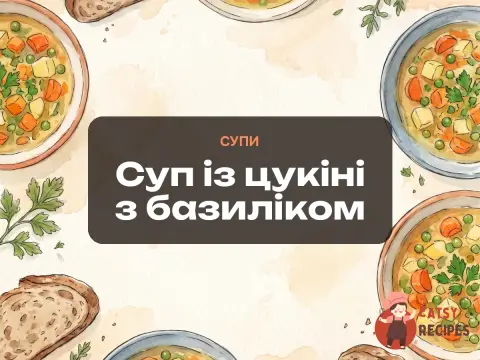 Суп із цукіні з базиліком