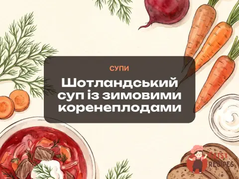 Шотландський суп із зимовими коренеплодами