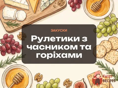 Рулетики з часником та горіхами