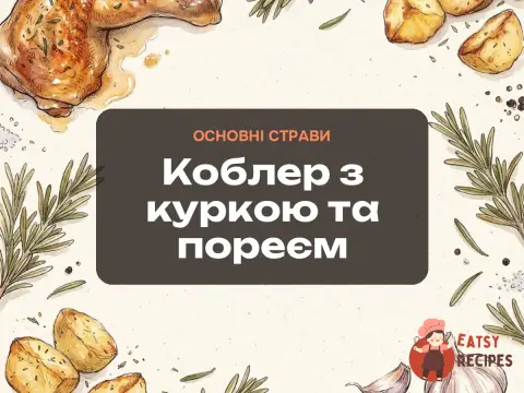 Коблер з куркою та пореєм
