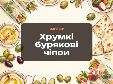 Хрумкі бурякові чіпси