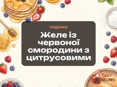 Желе із червоної смородини з цитрусовими