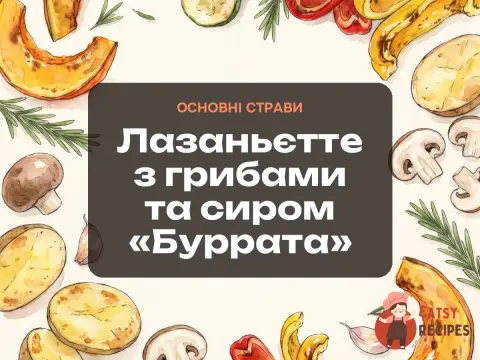 Лазаньєтте з грибами та сиром «Буррата»