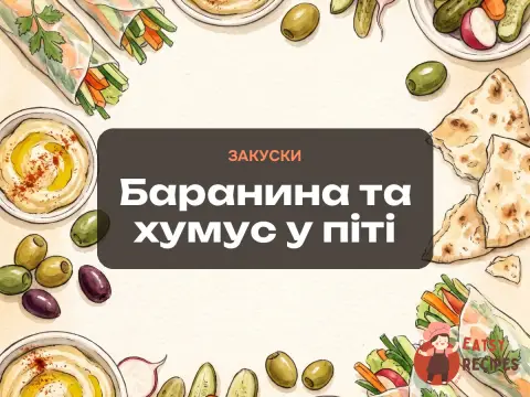 Баранина та хумус у піті