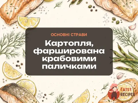 Картопля, фарширована крабовими паличками
