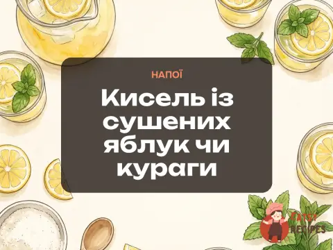 Кисель із сушених яблук чи кураги