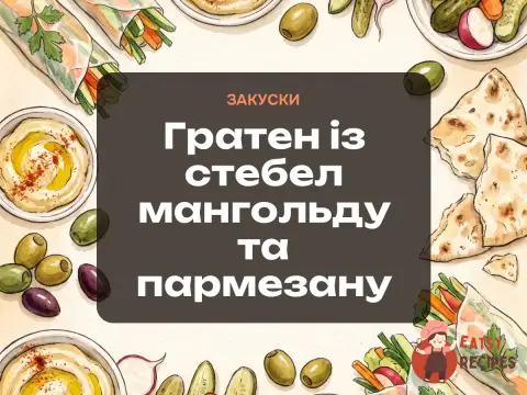 Гратен із стебел мангольду та пармезану