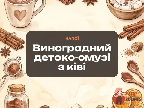 Виноградний детокс-смузі з ківі