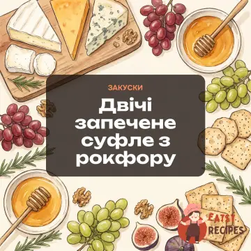 Двічі запечене суфле з рокфору