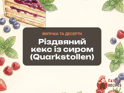 Різдвяний кекс із сиром (Quarkstollen)