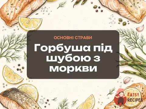 Горбуша під шубою з моркви