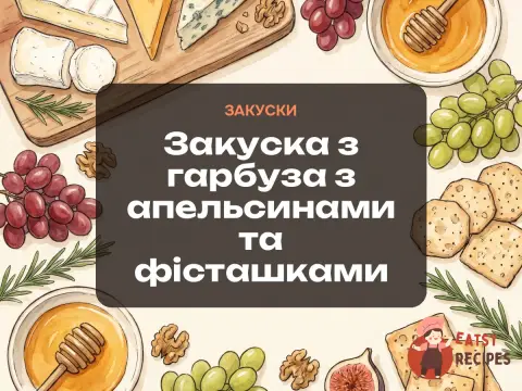 Закуска з гарбуза з апельсинами та фісташками