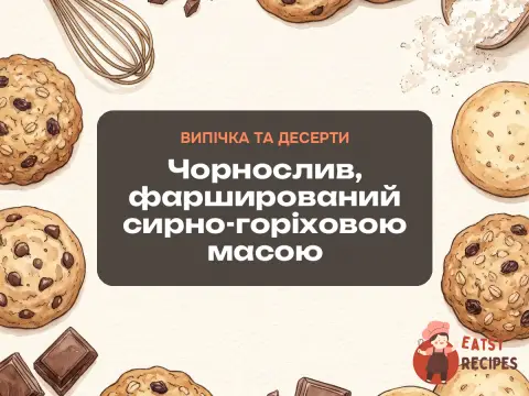 Чорнослив, фарширований сирно-горіховою масою