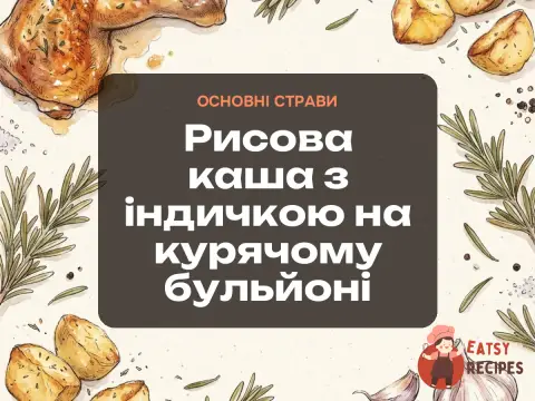 Рисова каша з індичкою на курячому бульйоні