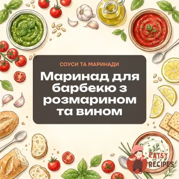 Маринад для барбекю з розмарином та вином
