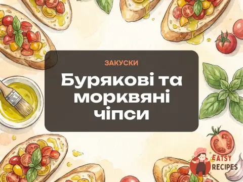 Бурякові та морквяні чіпси