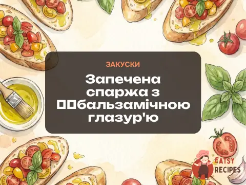 Запечена спаржа з ​​бальзамічною глазур'ю